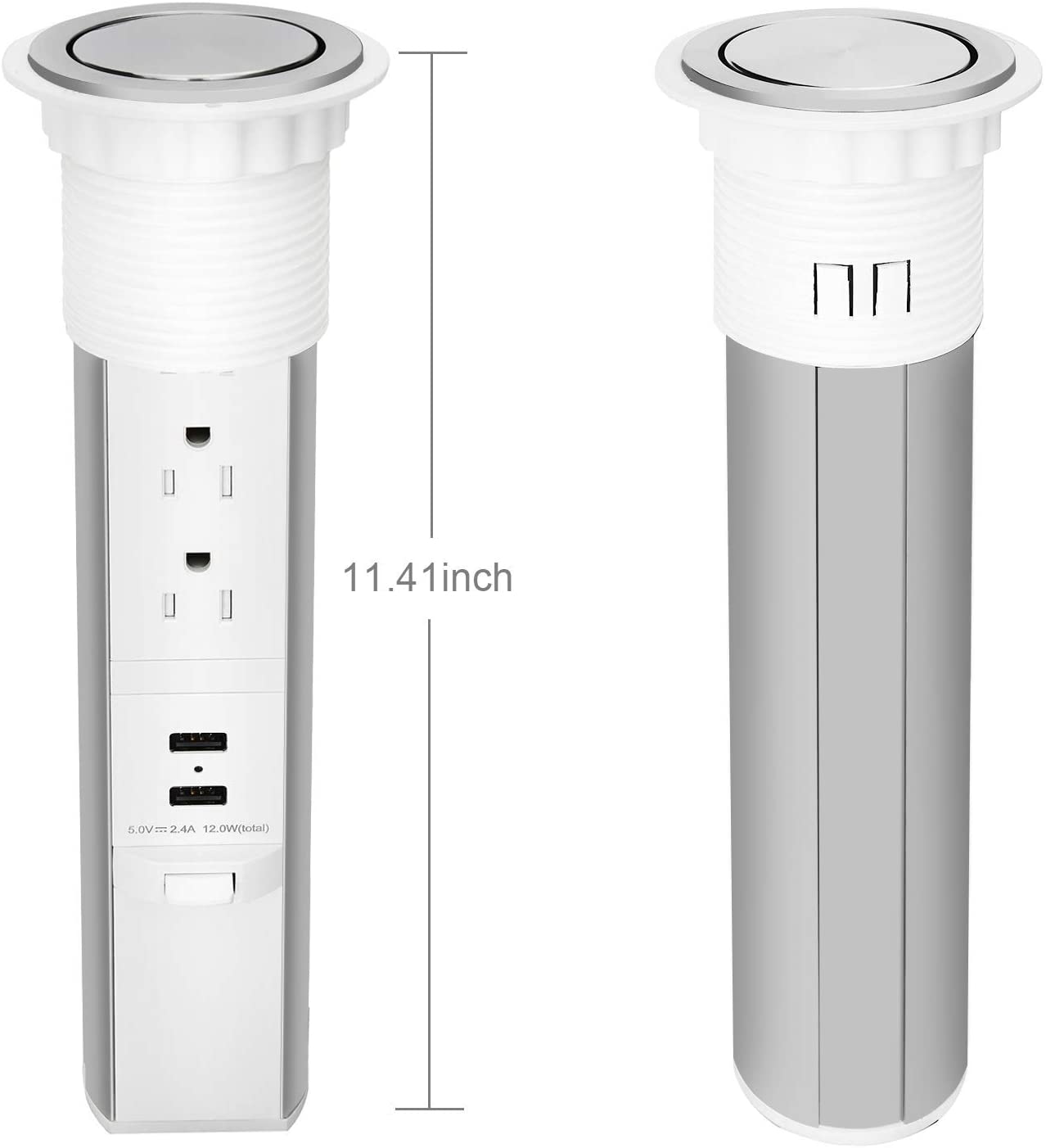 Pop Up Outlet for Countertop Receptacle Power Strip