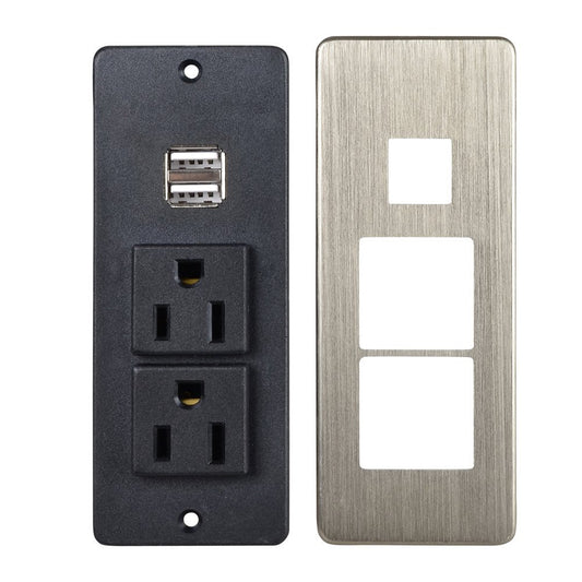 Desk Outlet Cabinet Insert Power Socket with Outlet Cover