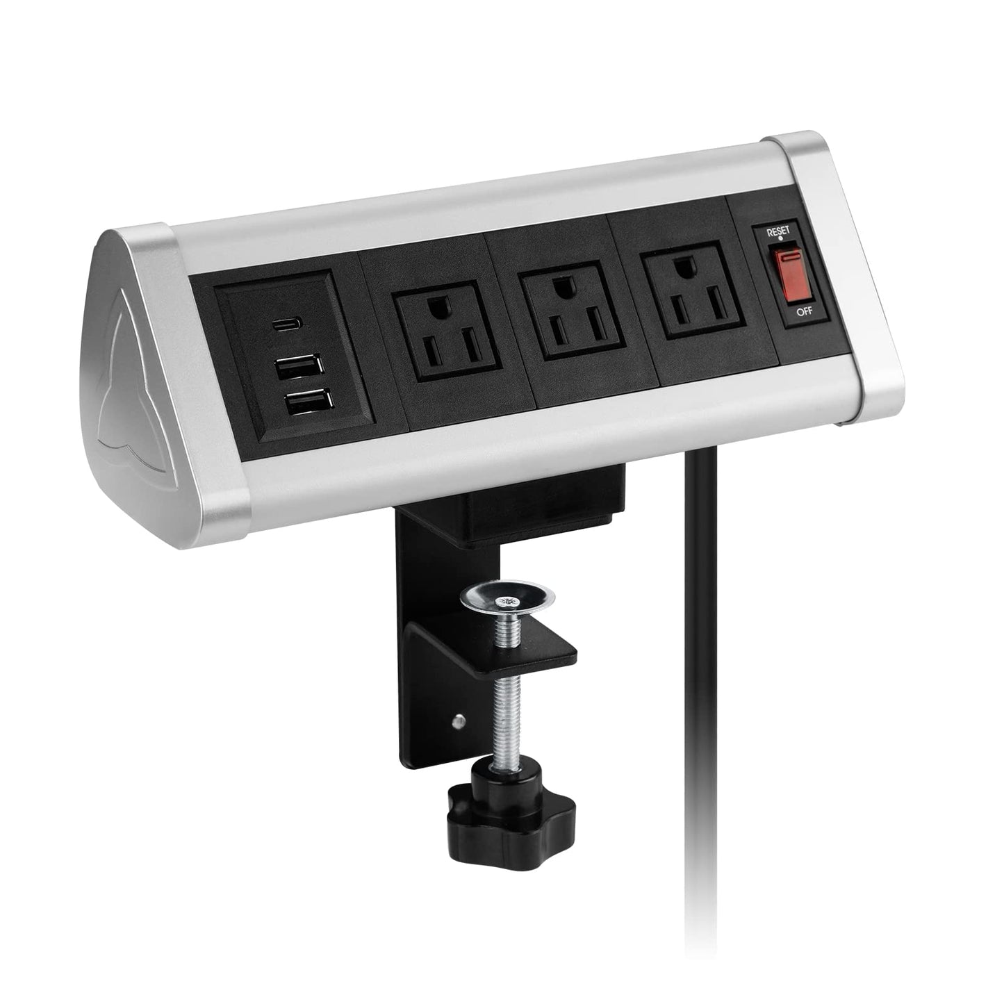 Desk Clamp Power Strip with USB C