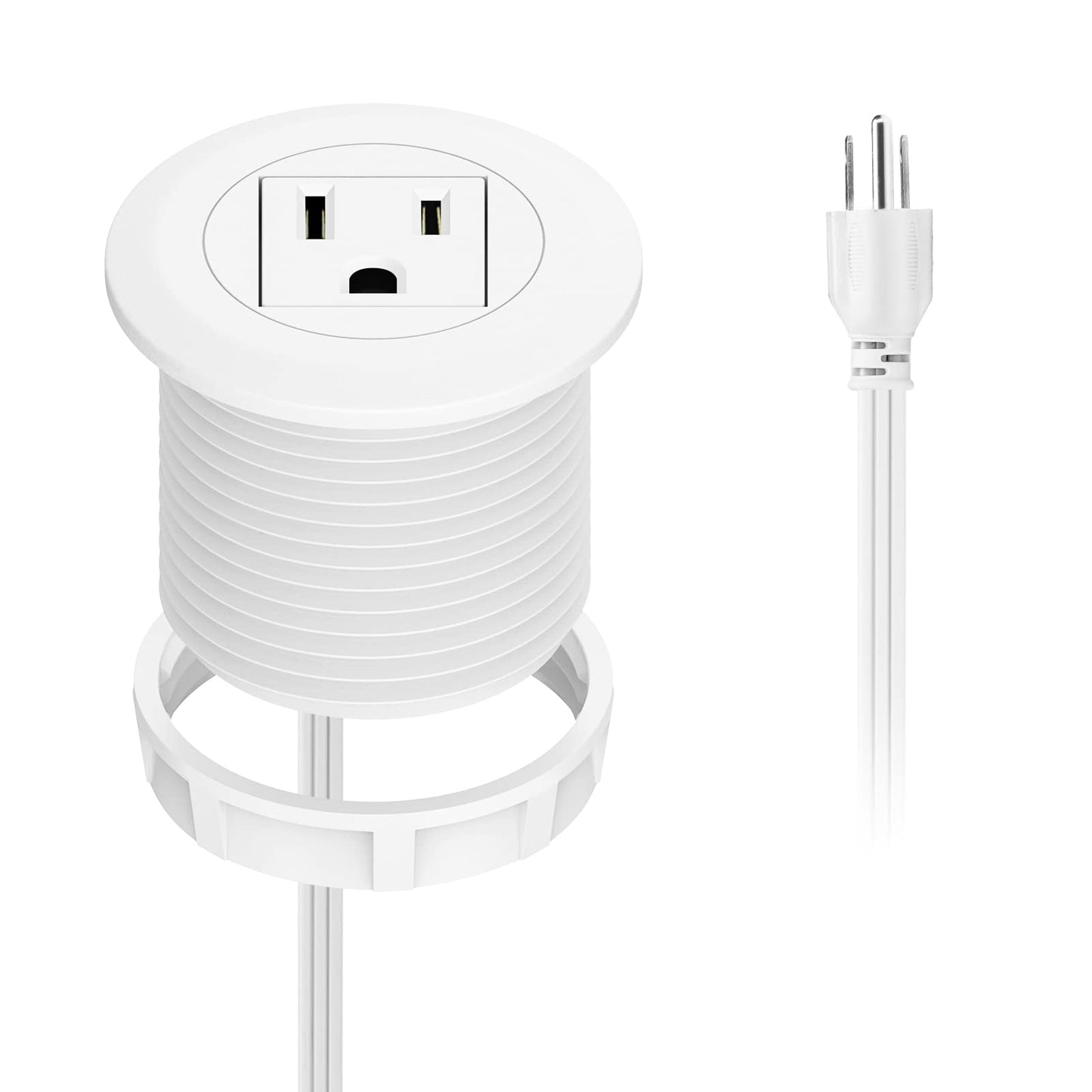 Mini Power Hub Grommet Desk Socket 1 US Standard Outlet
