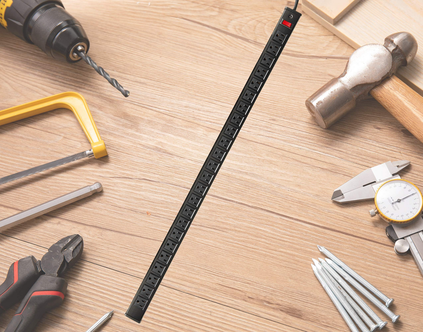 24 Outlet Heavy Duty Multi Plug Outlet Power Strip