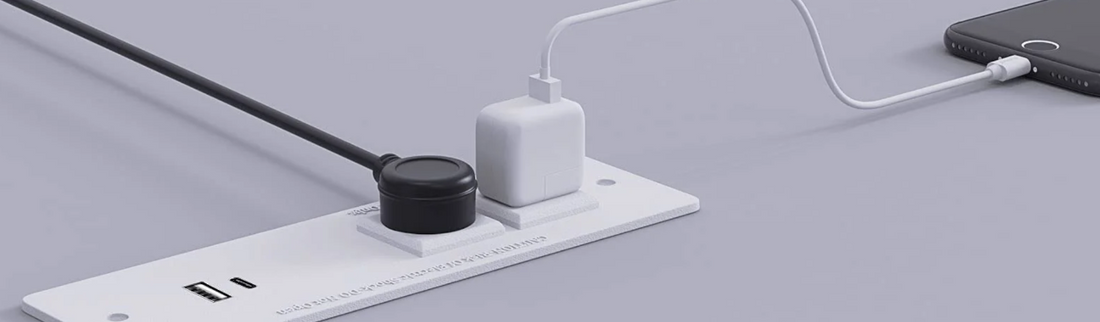 Desk Outlets Recessed Power Strip with USB C Port