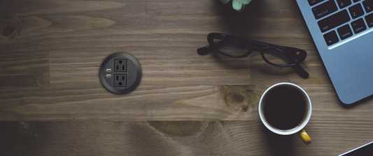 Automatic Retractable Pop Up Socket  with Wireless Charger