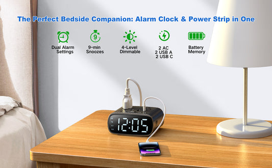 Upgrading Your Bedside Setup: The Ultimate Alarm Clock with Multi-Charging Options
