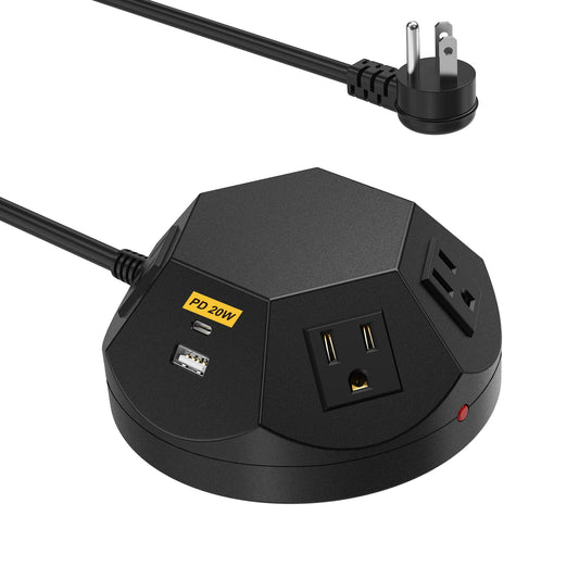 Power Strip Tower with USB-C and Wireless Charging product photo