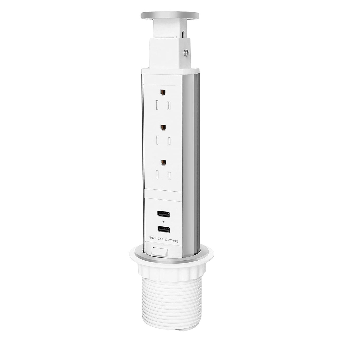 Pop Up Outlet for Countertop Receptacle Power Strip