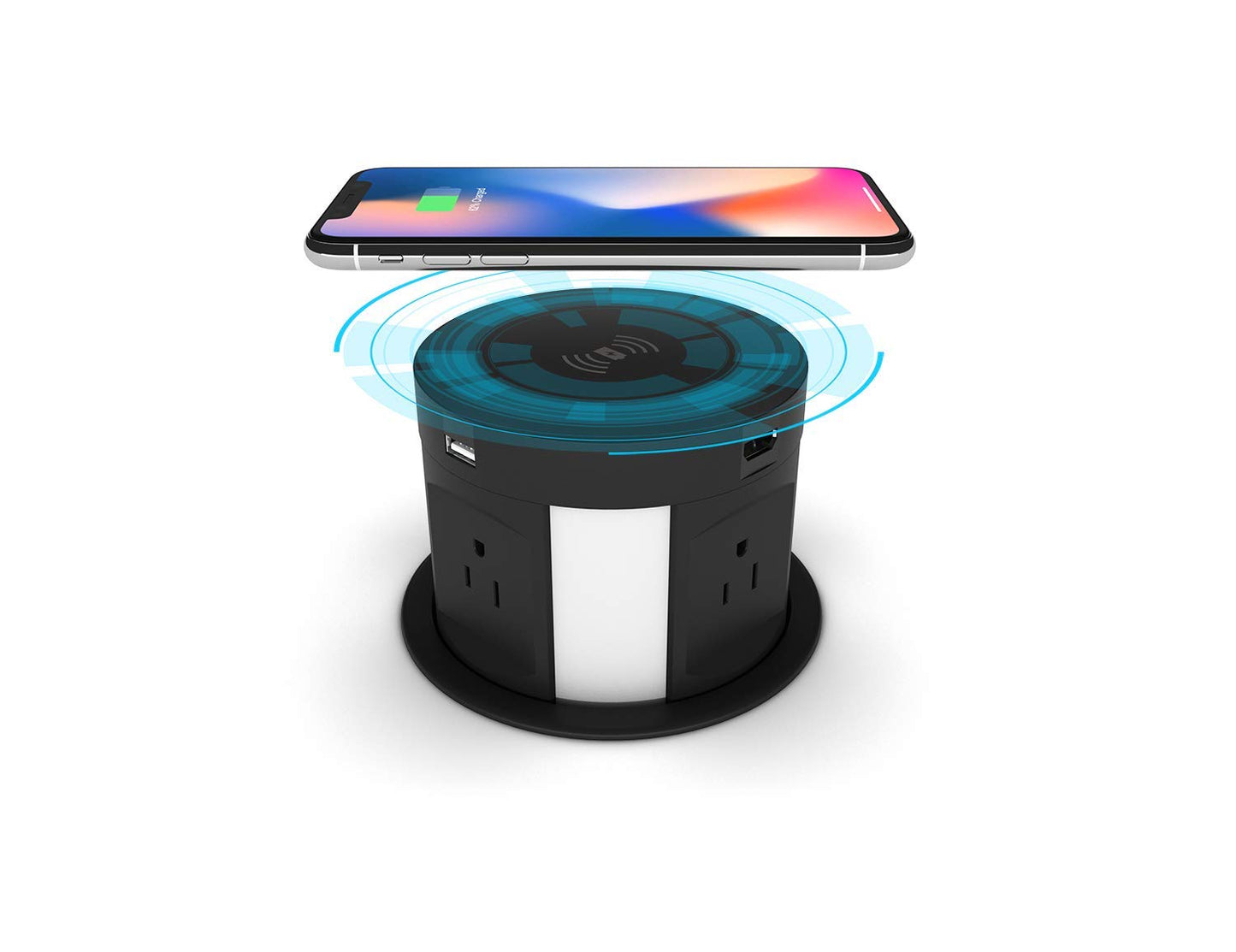 Automatic Retractable Pop Up Socket  with Wireless Charger