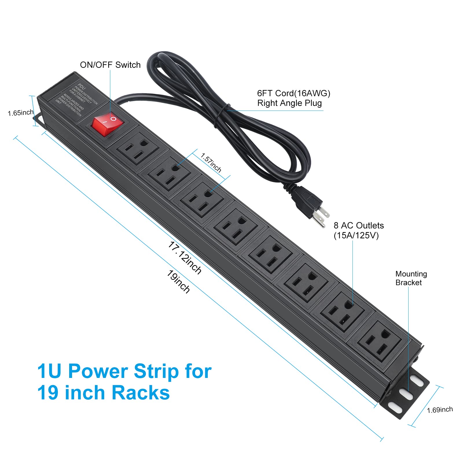 Rack Mount PDU Power Strip – KungFuKingSocket Store