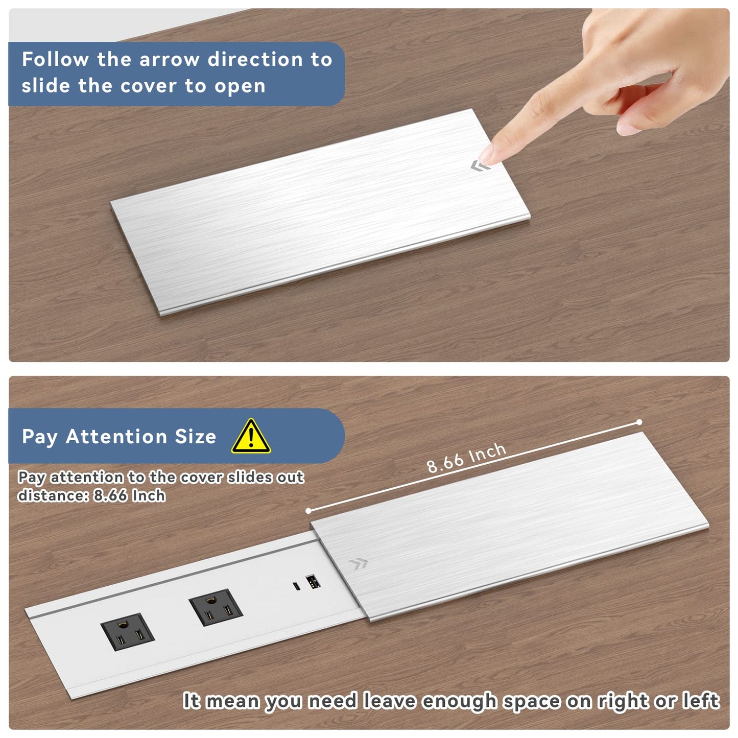 Desktop Power Grommet with USB Ports